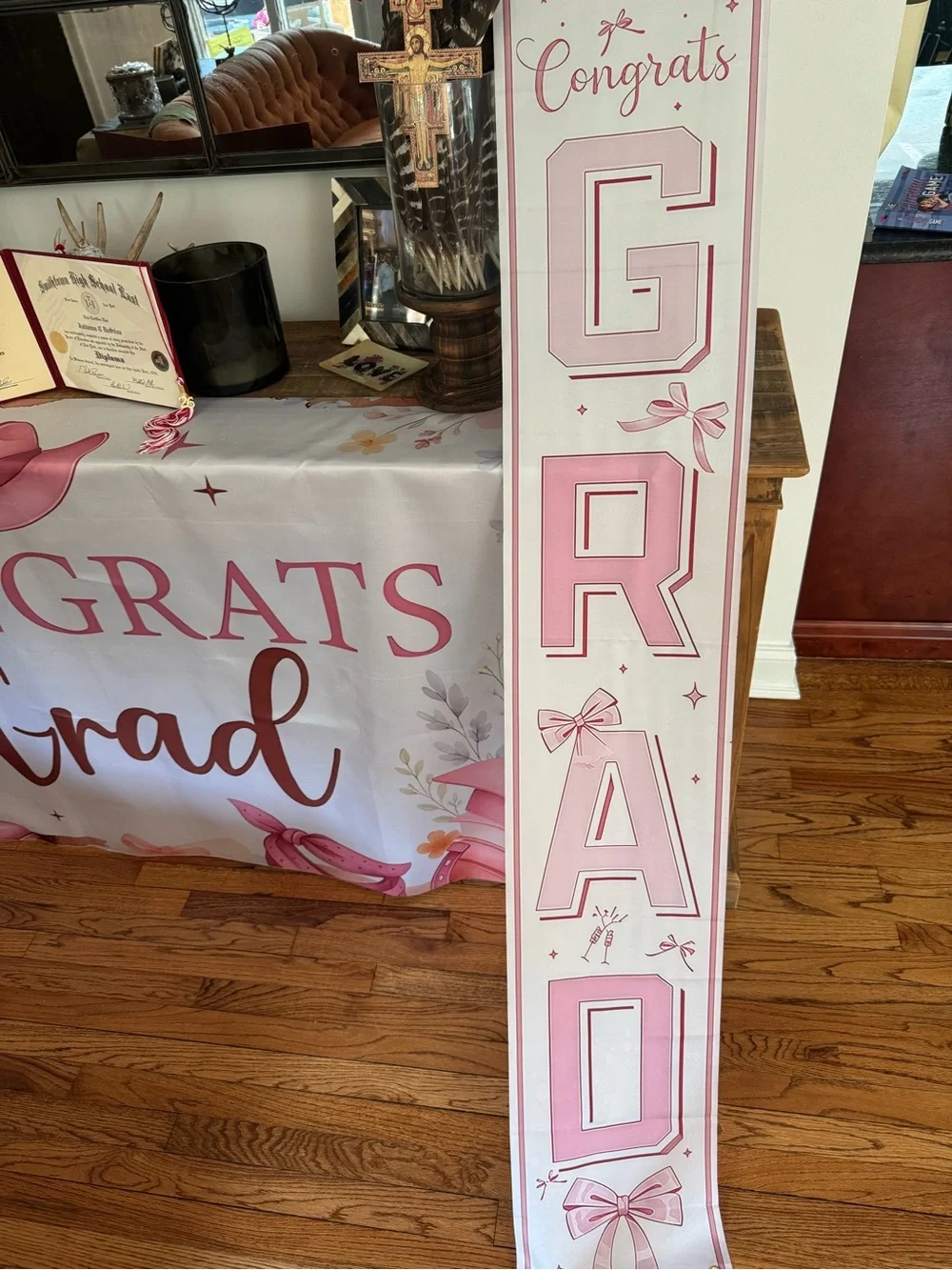 Congrats Grad Banner, 2 vertical grad banners & 2x 2026 sparkles